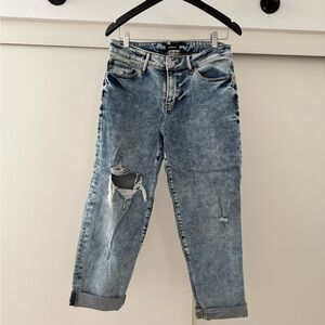 Express Blue Boyfriend Jeans